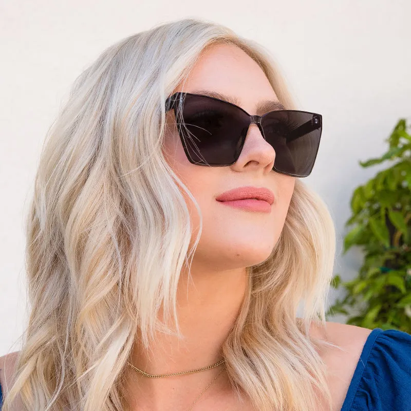 GOLDIE - BLACK + SMOKE FLASH SUNGLASSES sold by Diff Eyewear product image thumbnail 5