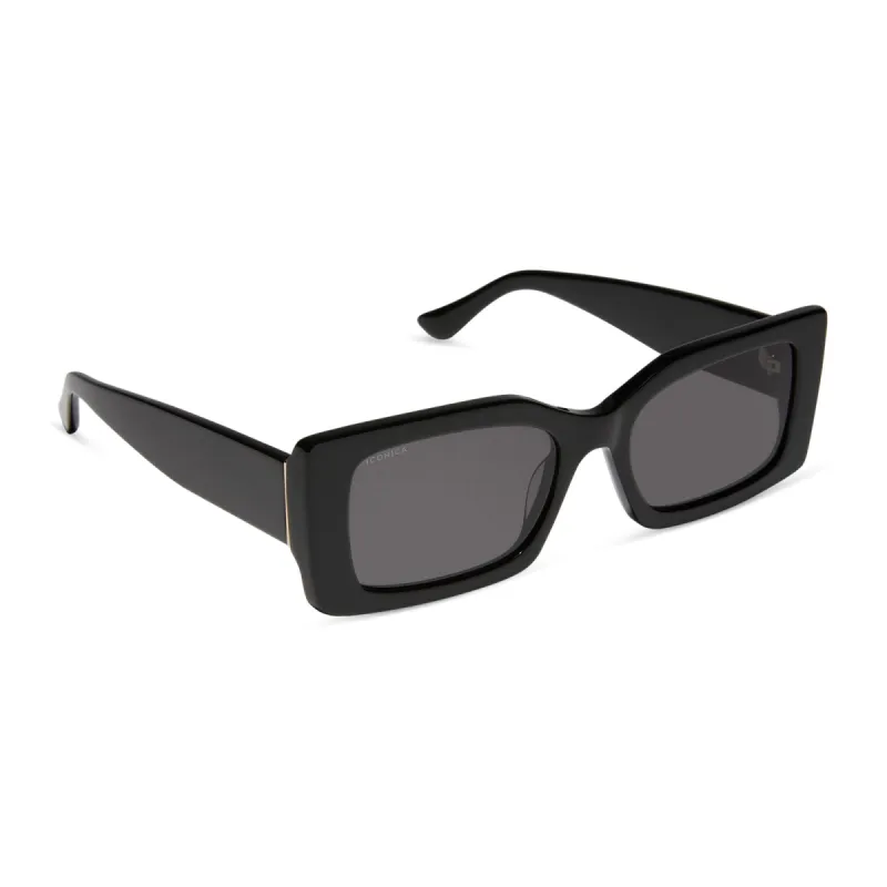 ALESSANDRA - BLACK + GREY + POLARIZED SUNGLASSES sold by Diff Eyewear