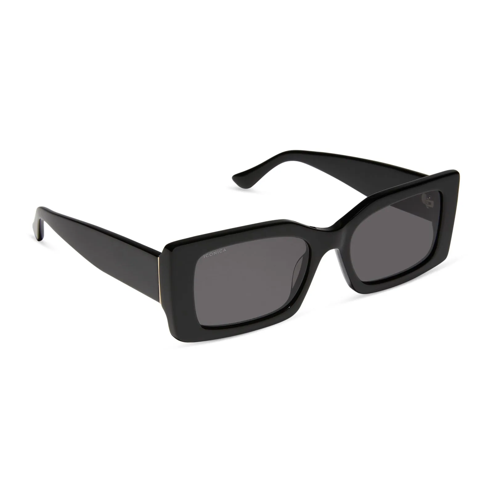 ALESSANDRA - BLACK + GREY + POLARIZED SUNGLASSES sold by Diff Eyewear