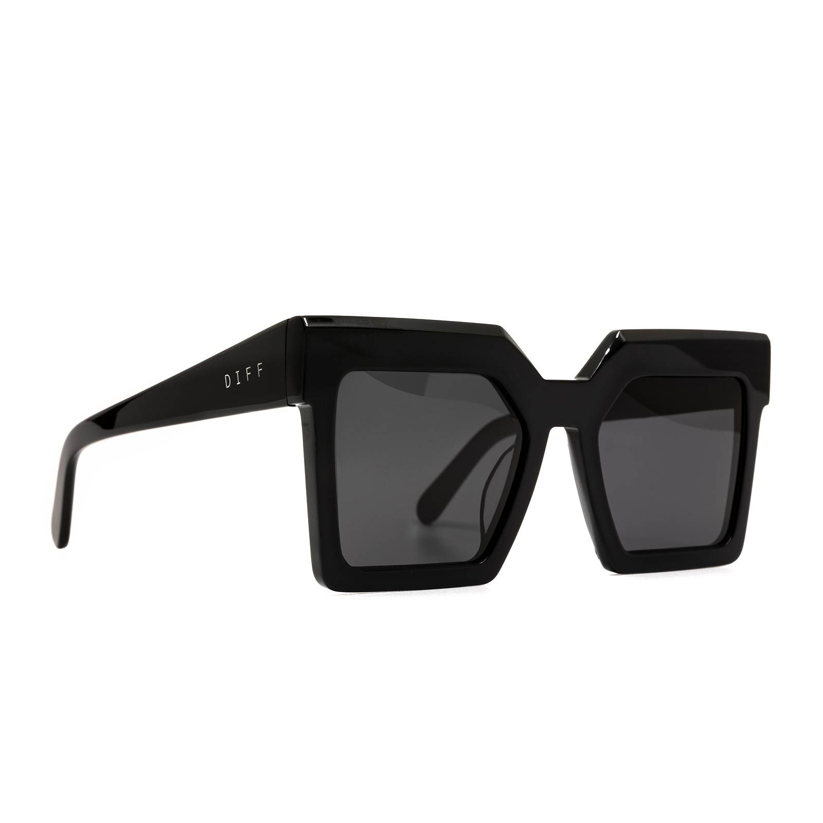 ZIGGY - BLACK + GREY SUNGLASSES sold by Diff Eyewear product image thumbnail 2