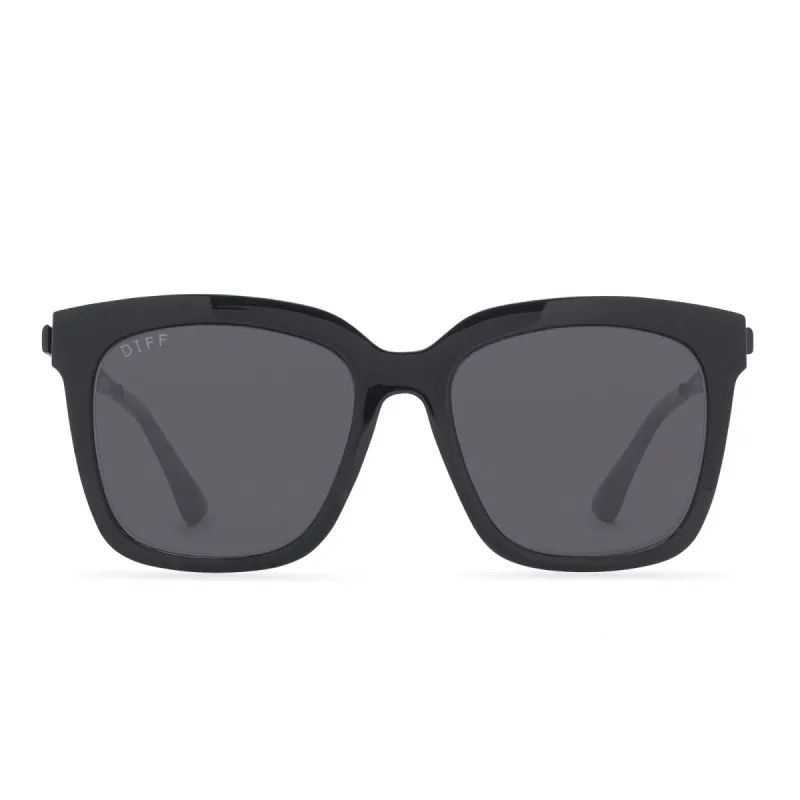 HAILEY - BLACK + GREY SUNGLASSES sold by Diff Eyewear