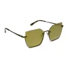 ANALISE - MOSS METAL W BROWN KOMBU TEMPLE TIPS + MOSS MIRROR SUNGLASSES sold by Diff Eyewear