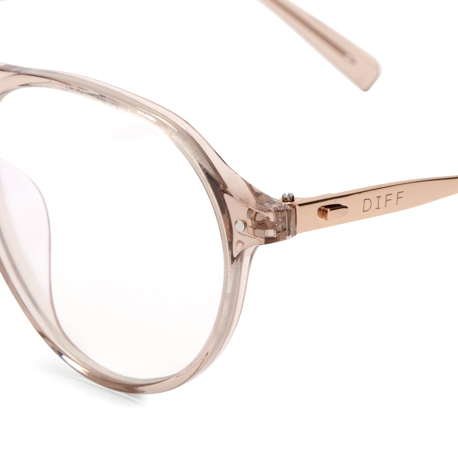 MILLER - VINTAGE CRYSTAL + BLUE LIGHT TECHNOLOGY GLASSES sold by Diff Eyewear product image thumbnail 4