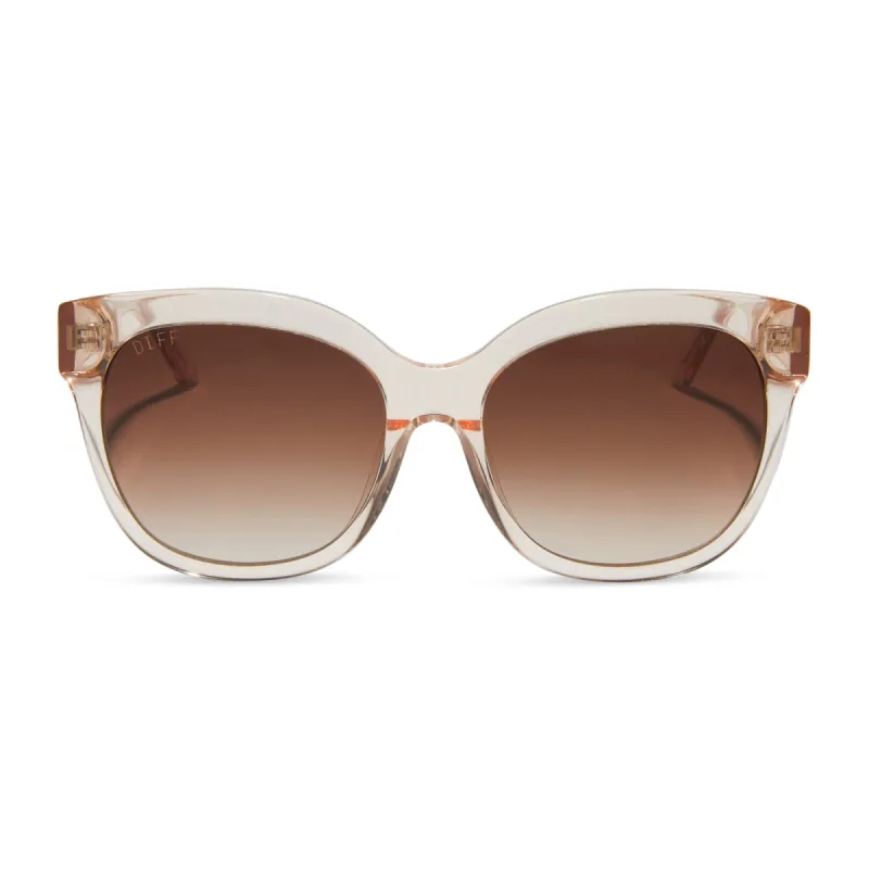 MAYA - VINTAGE ROSE CRYSTAL + BROWN GRADIENT SUNGLASSES sold by Diff Eyewear