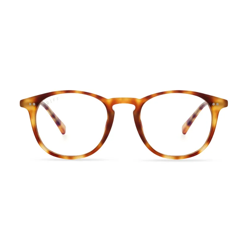 JAXSON - SOLSTICE TORTOISE + BLUE LIGHT TECHNOLOGY GLASSES sold by Diff Eyewear