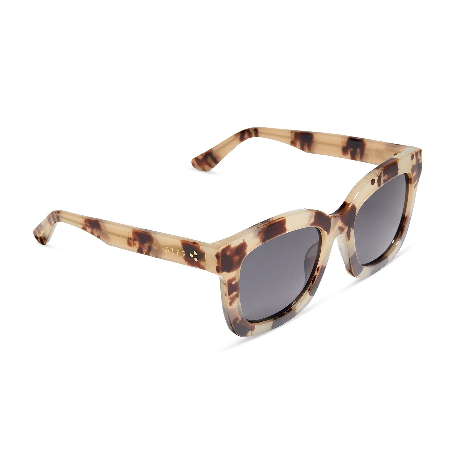 KRISTA HORTON - THE KAMP + CREAM TORTOISE + SOLID GREY POLARIZED SUNGLASSES sold by Diff Eyewear product image thumbnail 4
