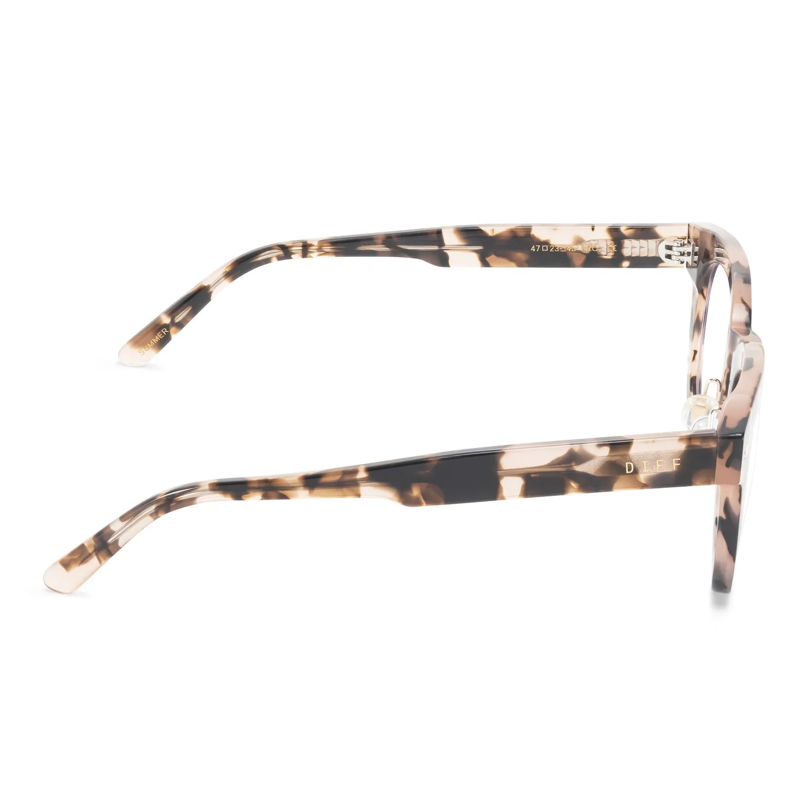 SUMMER - HIMALAYAN TORTOISE + PRESCRIPTION GLASSES sold by Diff Eyewear product image thumbnail 4