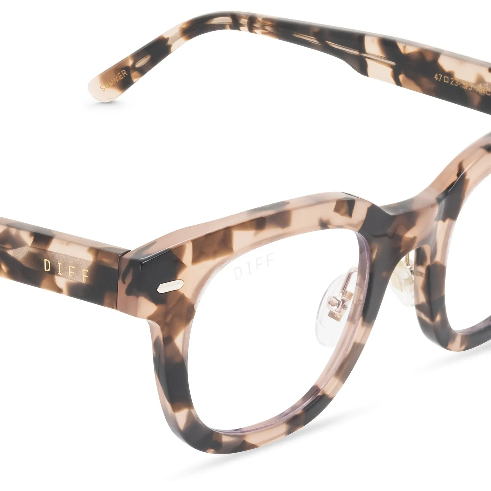 SUMMER - HIMALAYAN TORTOISE + PRESCRIPTION GLASSES sold by Diff Eyewear product image thumbnail 3