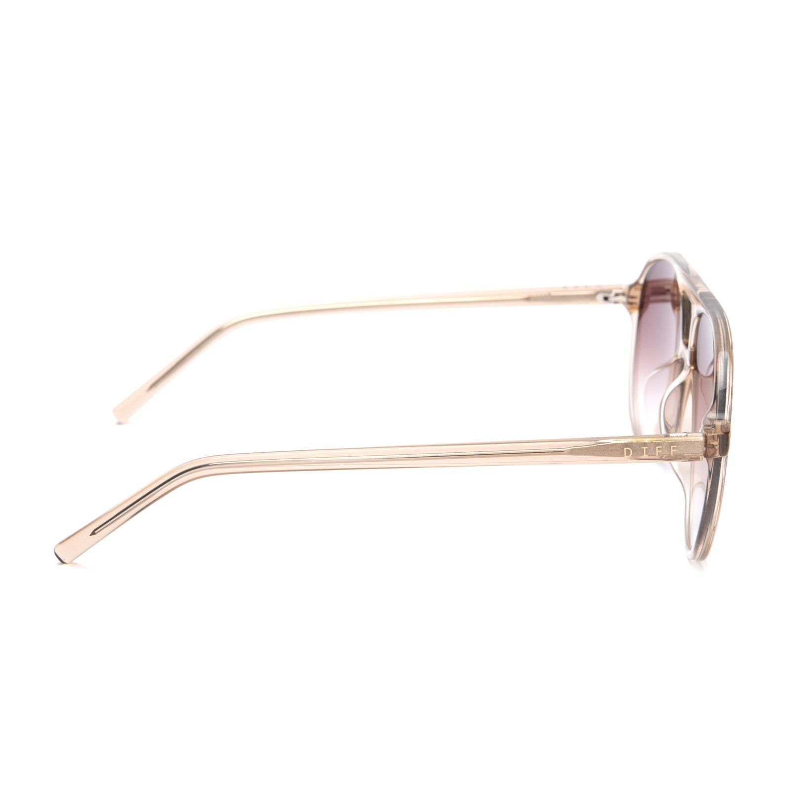 JETT - VINTAGE CRYSTAL + BROWN GRADIENT SUNGLASSES sold by Diff Eyewear product image thumbnail 3