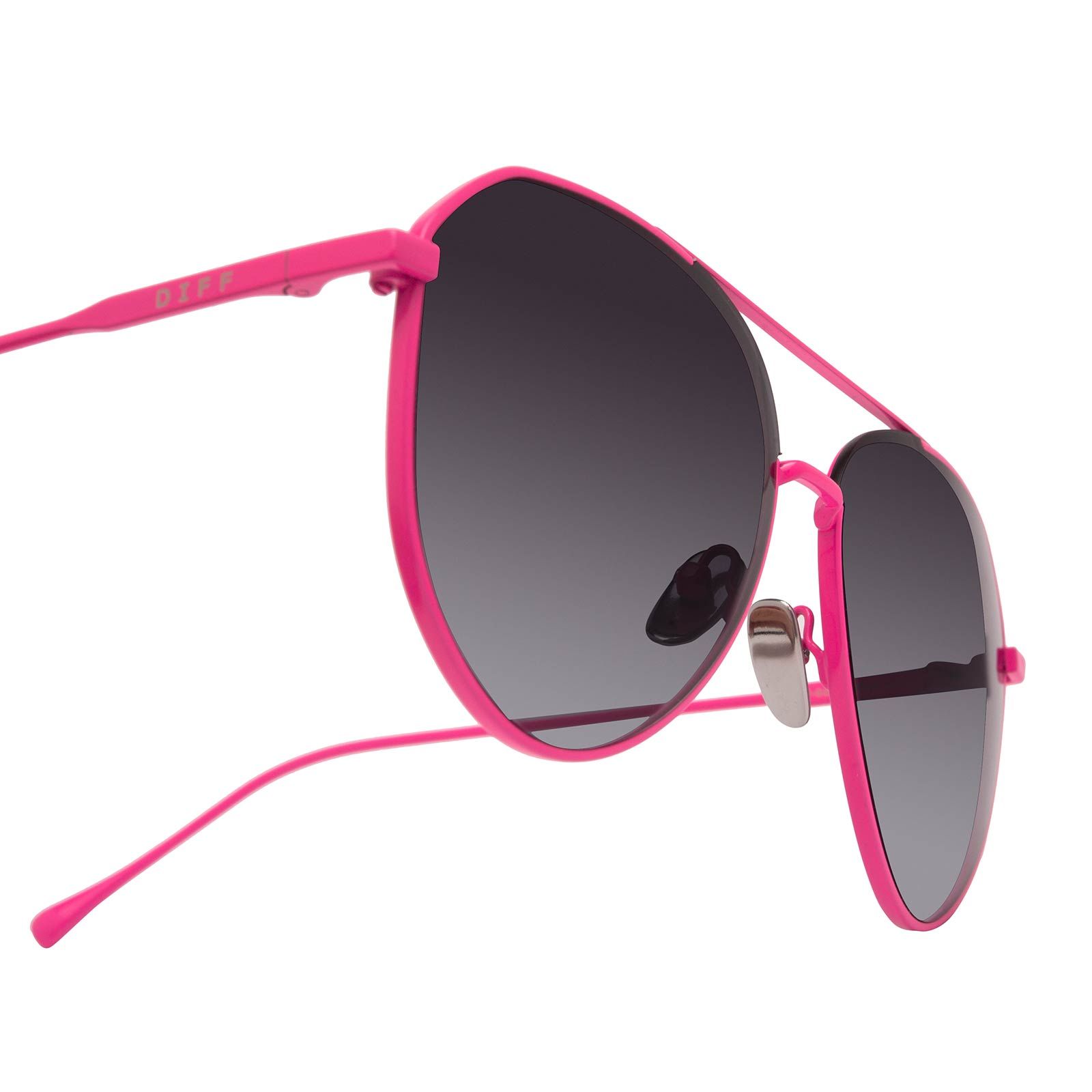 DASH - NEON PINK + GREY GRADIENT SUNGLASSES sold by Diff Eyewear product image thumbnail 5