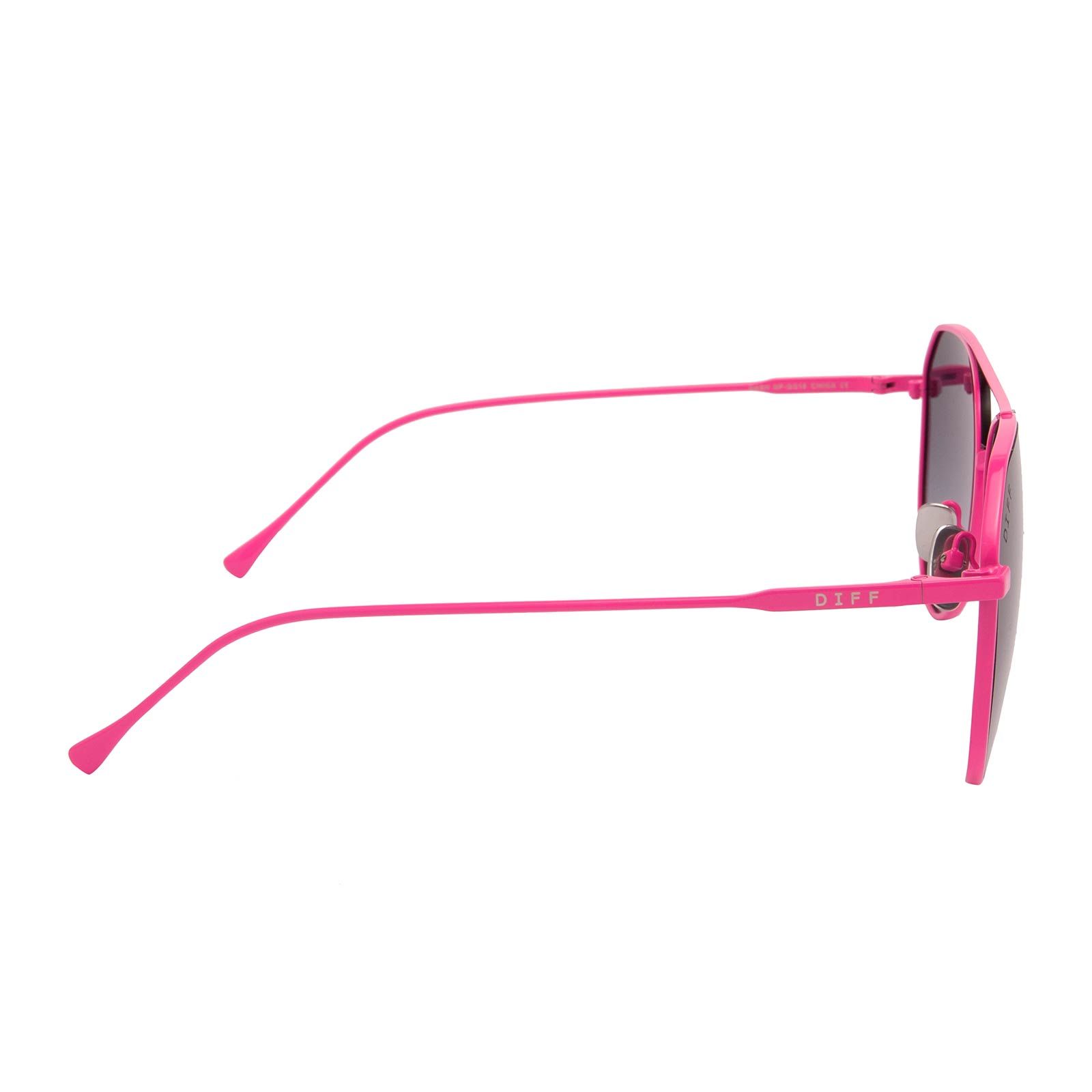 DASH - NEON PINK + GREY GRADIENT SUNGLASSES sold by Diff Eyewear product image thumbnail 3