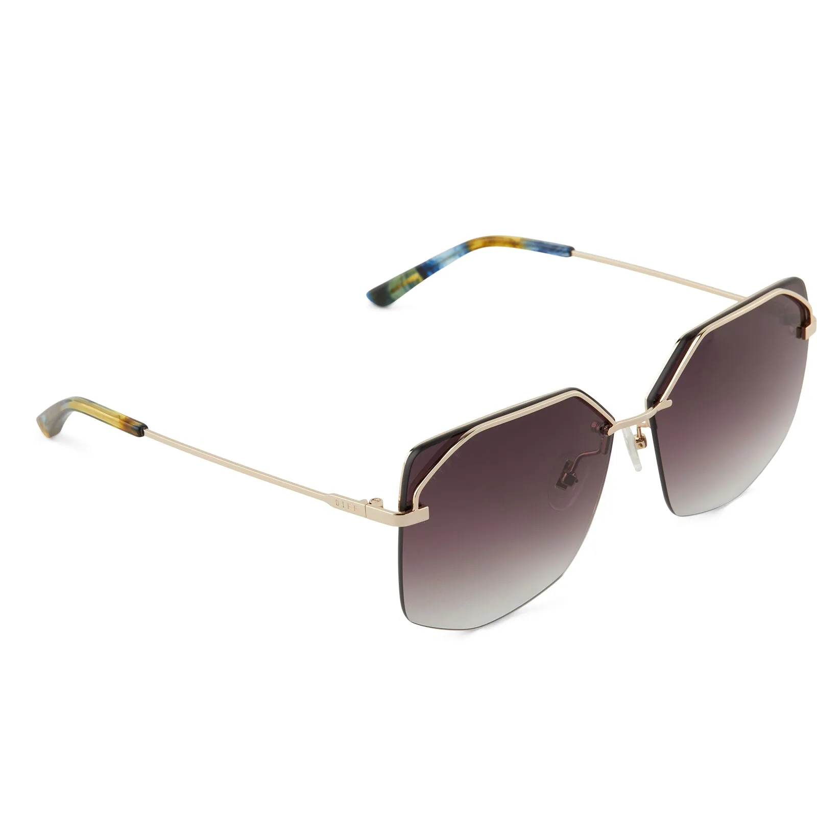 BREE - GOLD + BROWN GRADIENT + POLARIZED SUNGLASSES sold by Diff Eyewear product image thumbnail 4