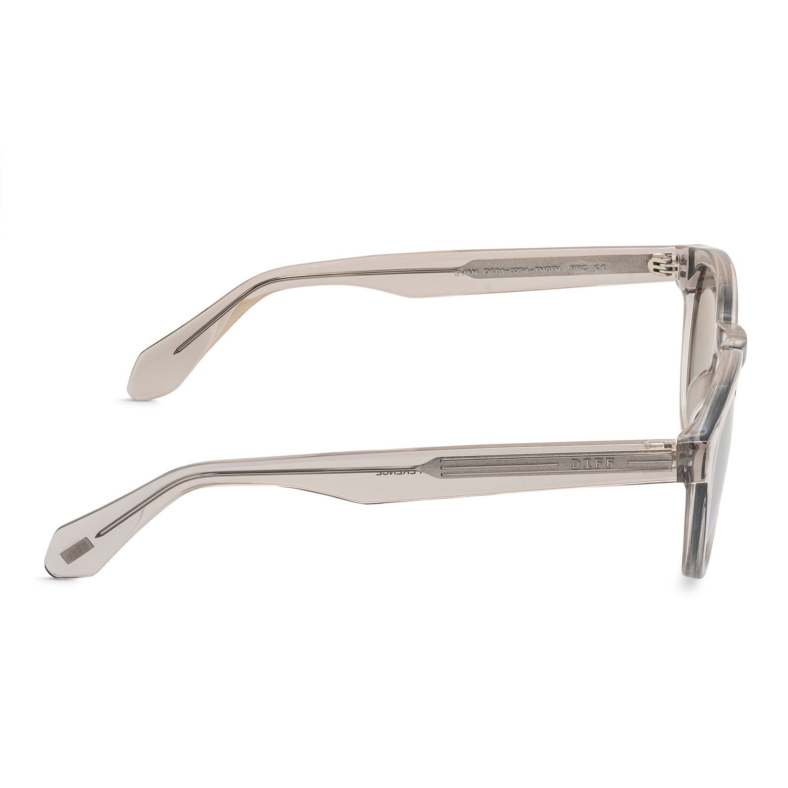 EVAN - TEMPETE GREY CRYSTAL + GREY MIRROR SUNGLASSES sold by Diff Eyewear product image thumbnail 4