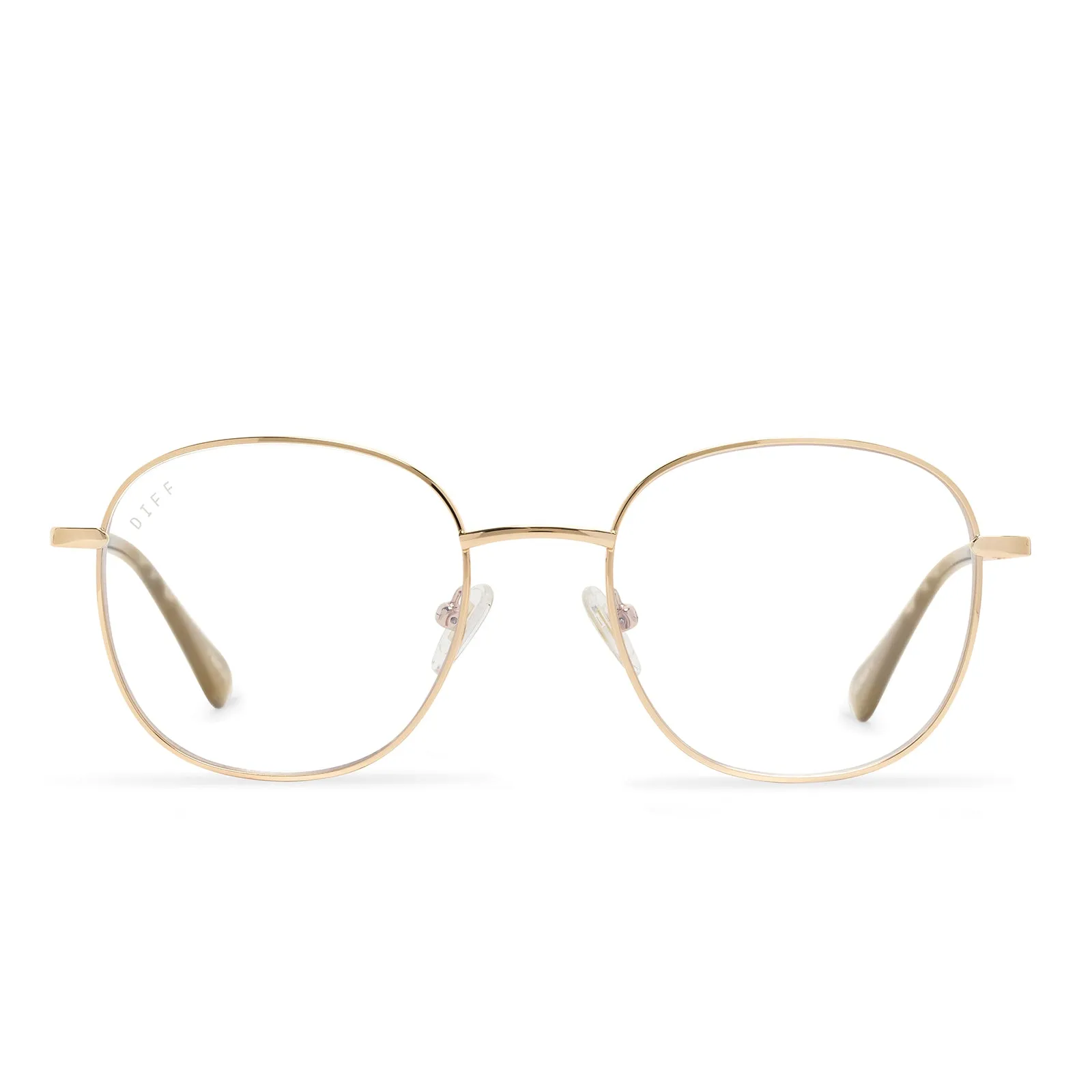 ROMAN - GOLD/TORTOISE + BLUE LIGHT READERS sold by Diff Eyewear
