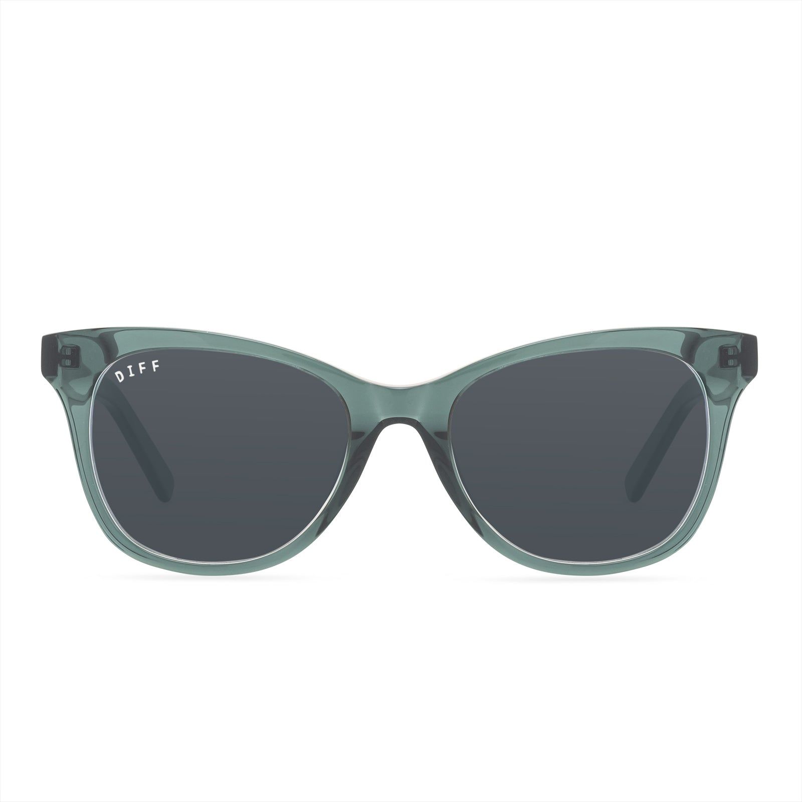 CARINA - EVERGREEN + CLEAR GLASSES sold by Diff Eyewear product image thumbnail 5