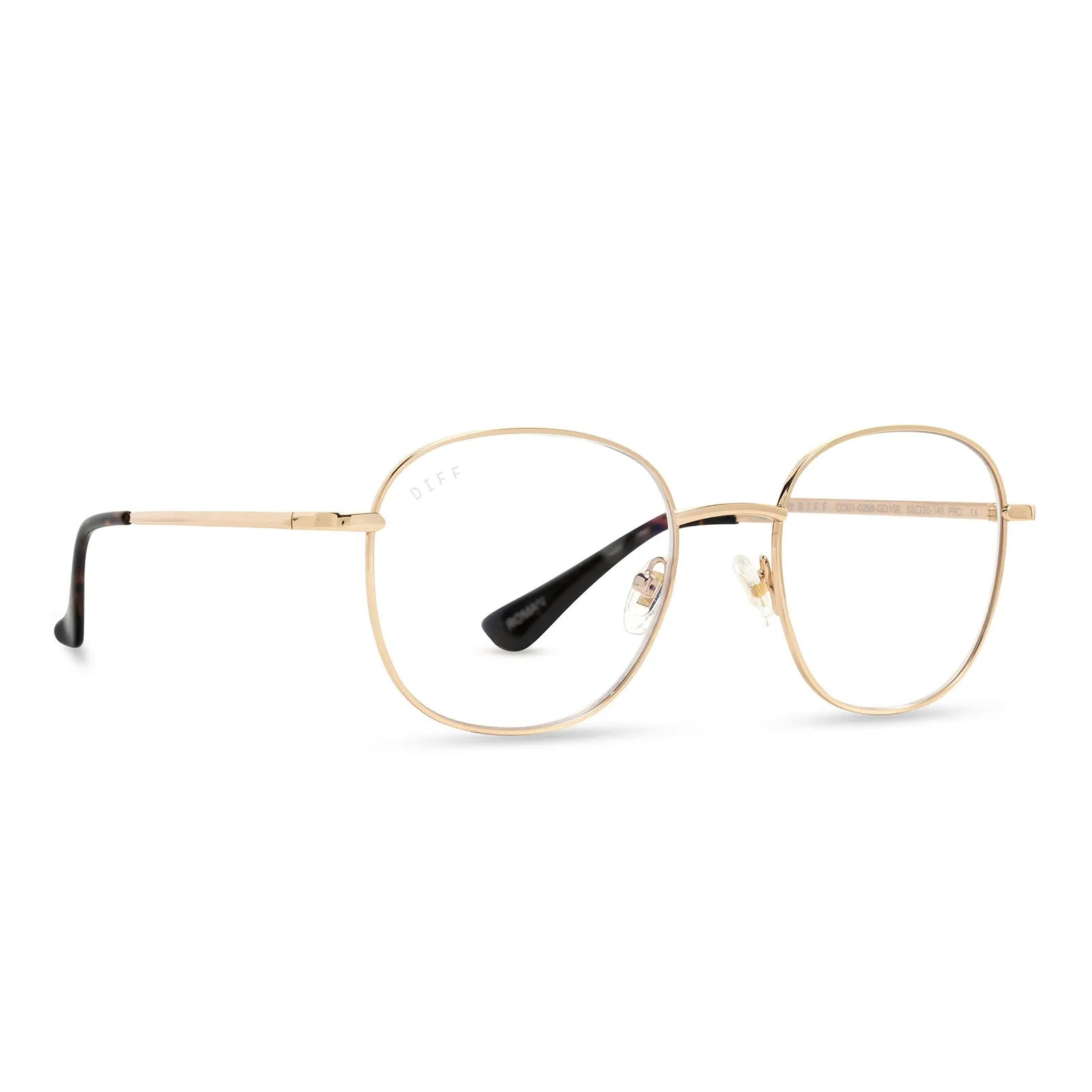 ROMAN - GOLD/TORTOISE + BLUE LIGHT READERS sold by Diff Eyewear product image thumbnail 2