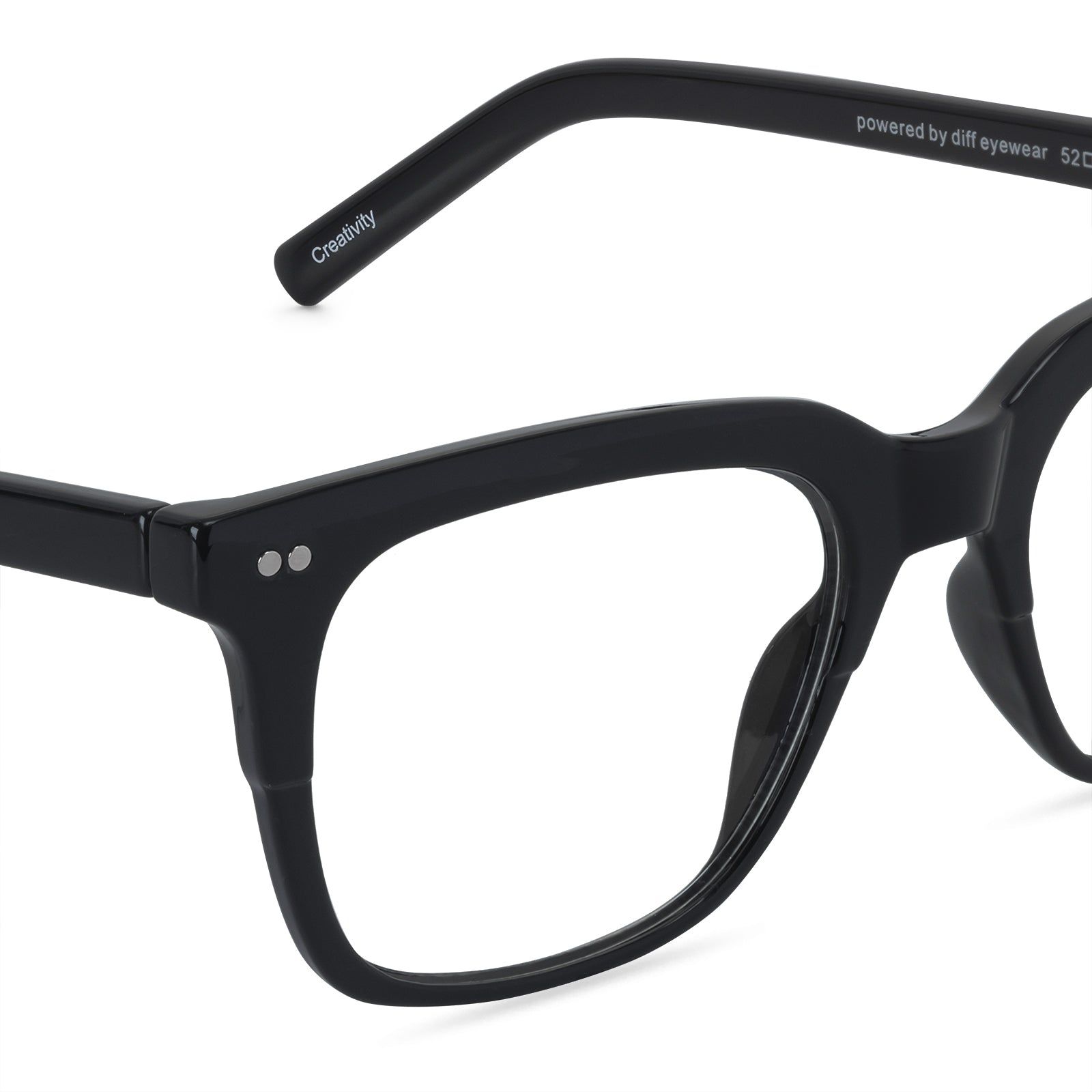 MEN'S HEALTH CREATIVITY - BLACK + CLEAR sold by Diff Eyewear product image thumbnail 3
