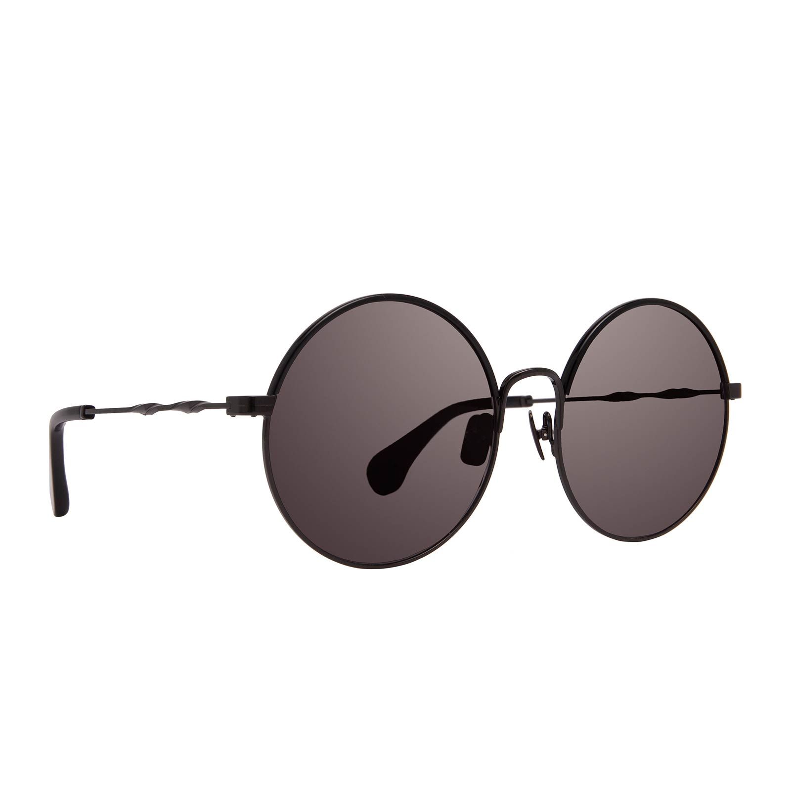 ISLA - BLACK + BLACK WRAP + GREY SUNGLASSES sold by Diff Eyewear product image thumbnail 2