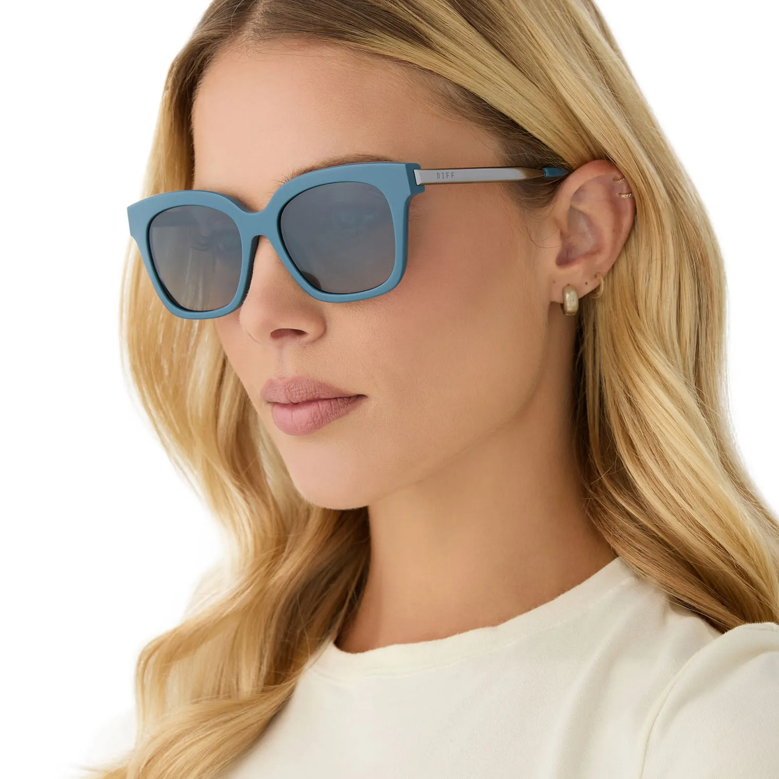 BELLA XS - DEEP SPACE + AEGEAN BLUE FLASH + POLARIZED SUNGLASSES sold by Diff Eyewear product image thumbnail 5