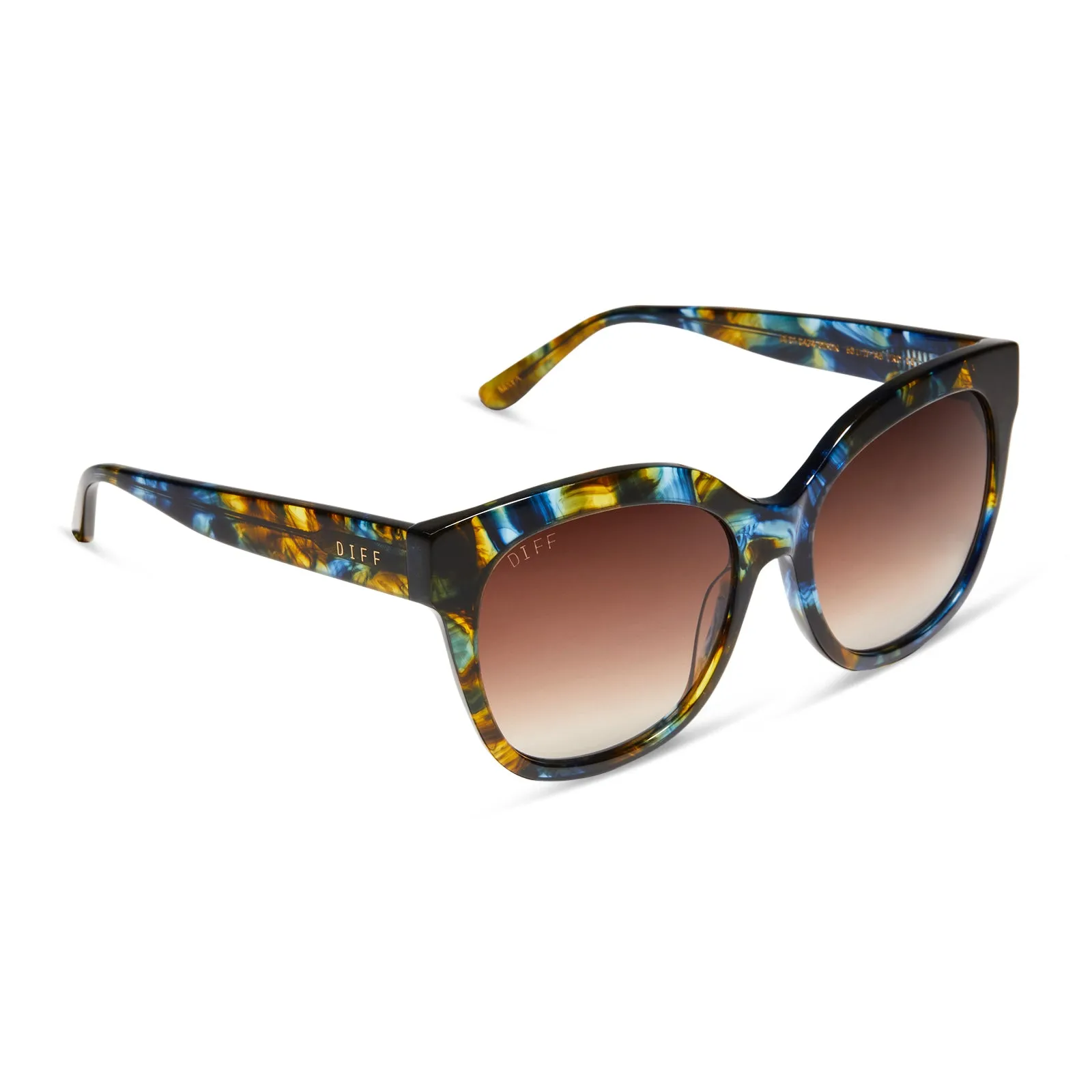 MAYA - GLACIAL TORTOISE + BROWN GRADIENT SUNGLASSES sold by Diff Eyewear product image thumbnail 2