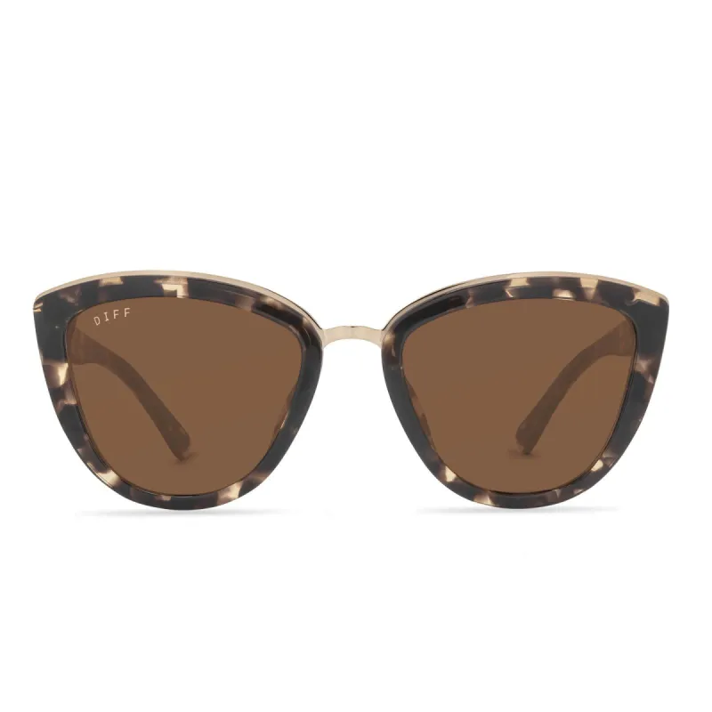 ROSE - ESPRESSO TORTOISE + BROWN SUNGLASSES sold by Diff Eyewear