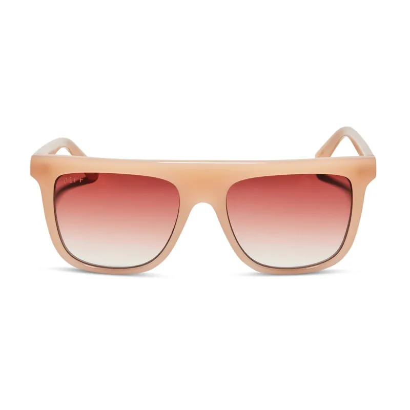 STEVIE - FADED CITRUS + DUSK GRADIENT SUNGLASSES sold by Diff Eyewear