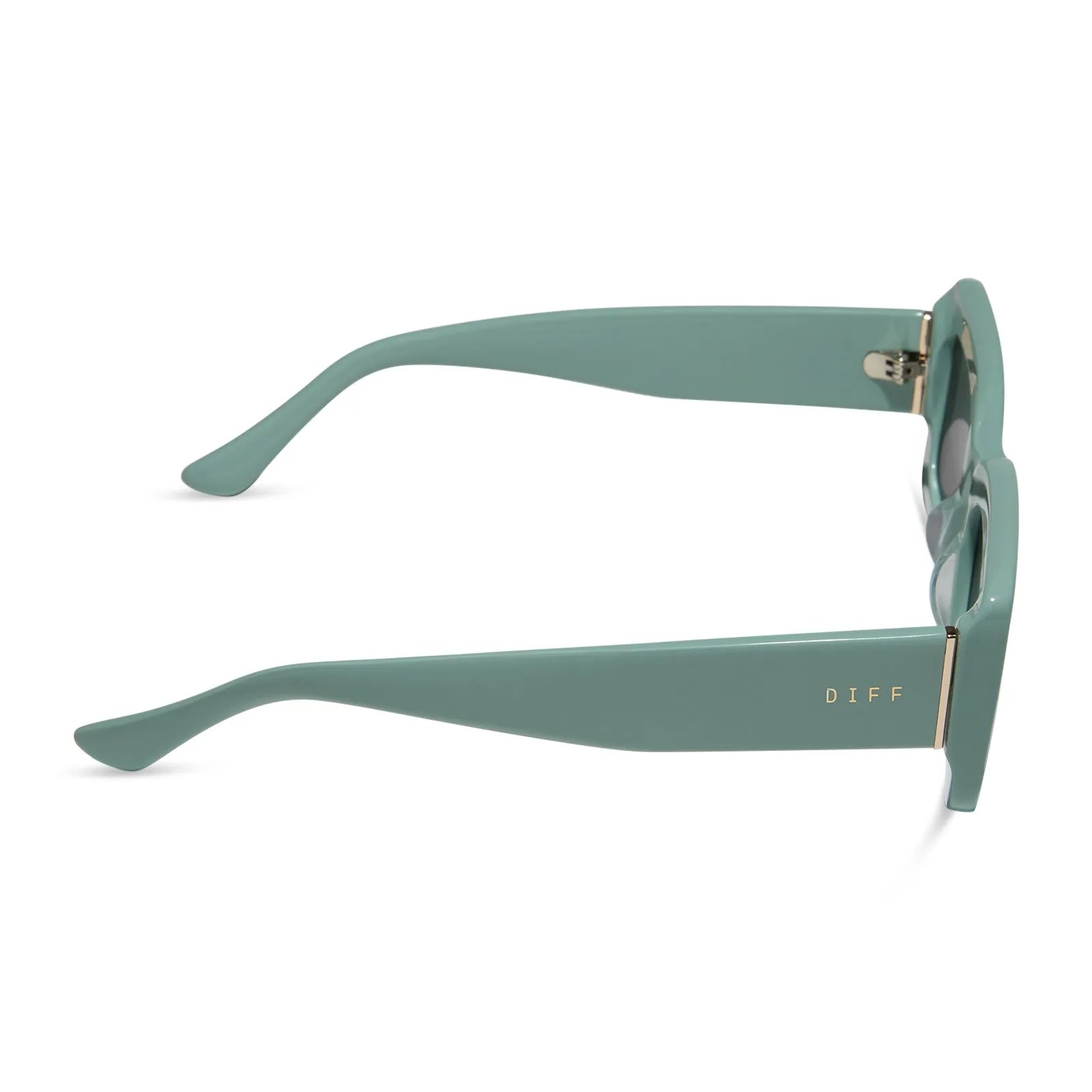 INDY - STEEL TEAL + GREY + POLARIZED SUNGLASSES sold by Diff Eyewear product image thumbnail 3