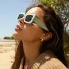 INDY - STEEL TEAL + GREY + POLARIZED SUNGLASSES sold by Diff Eyewear