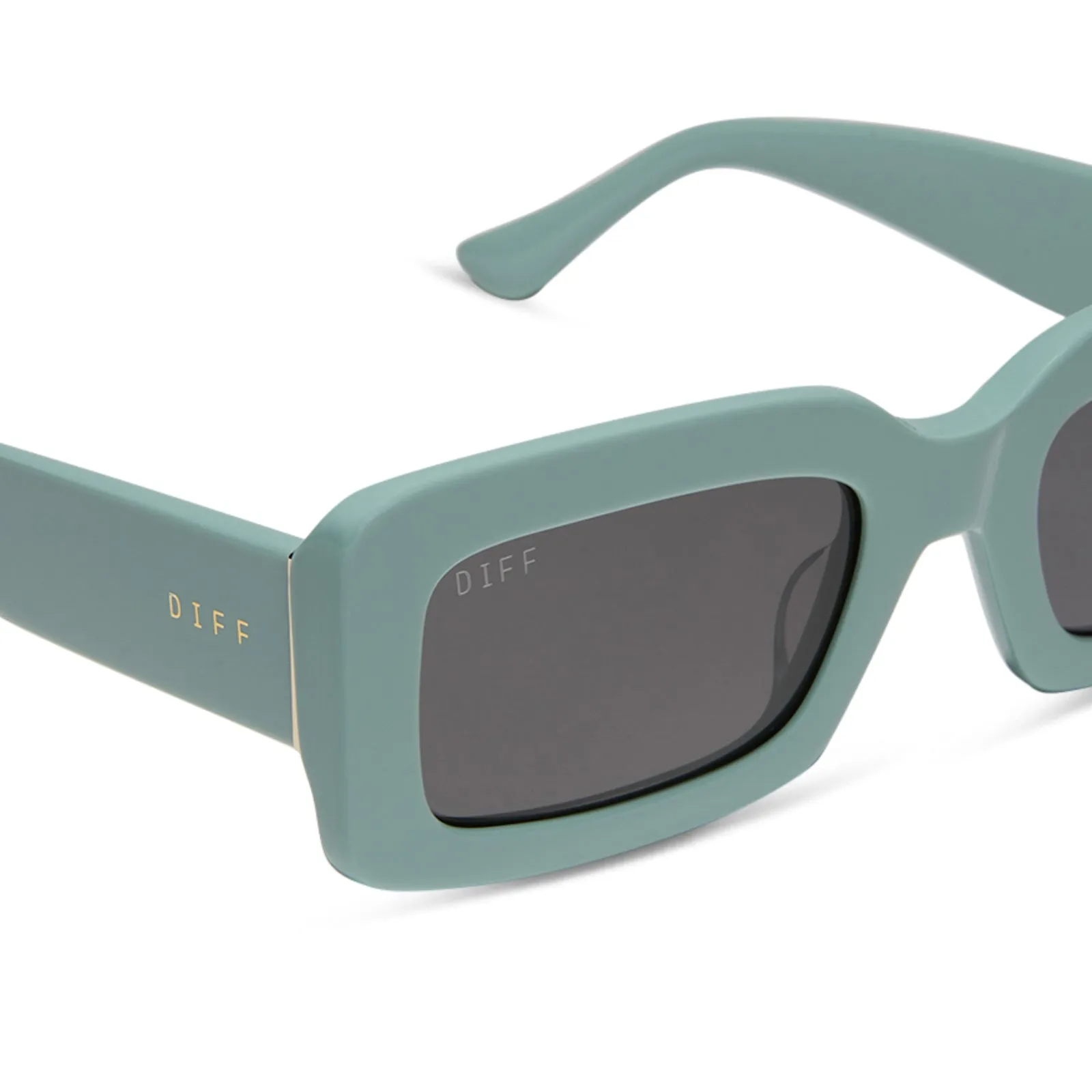 INDY - STEEL TEAL + GREY + POLARIZED SUNGLASSES sold by Diff Eyewear product image thumbnail 4