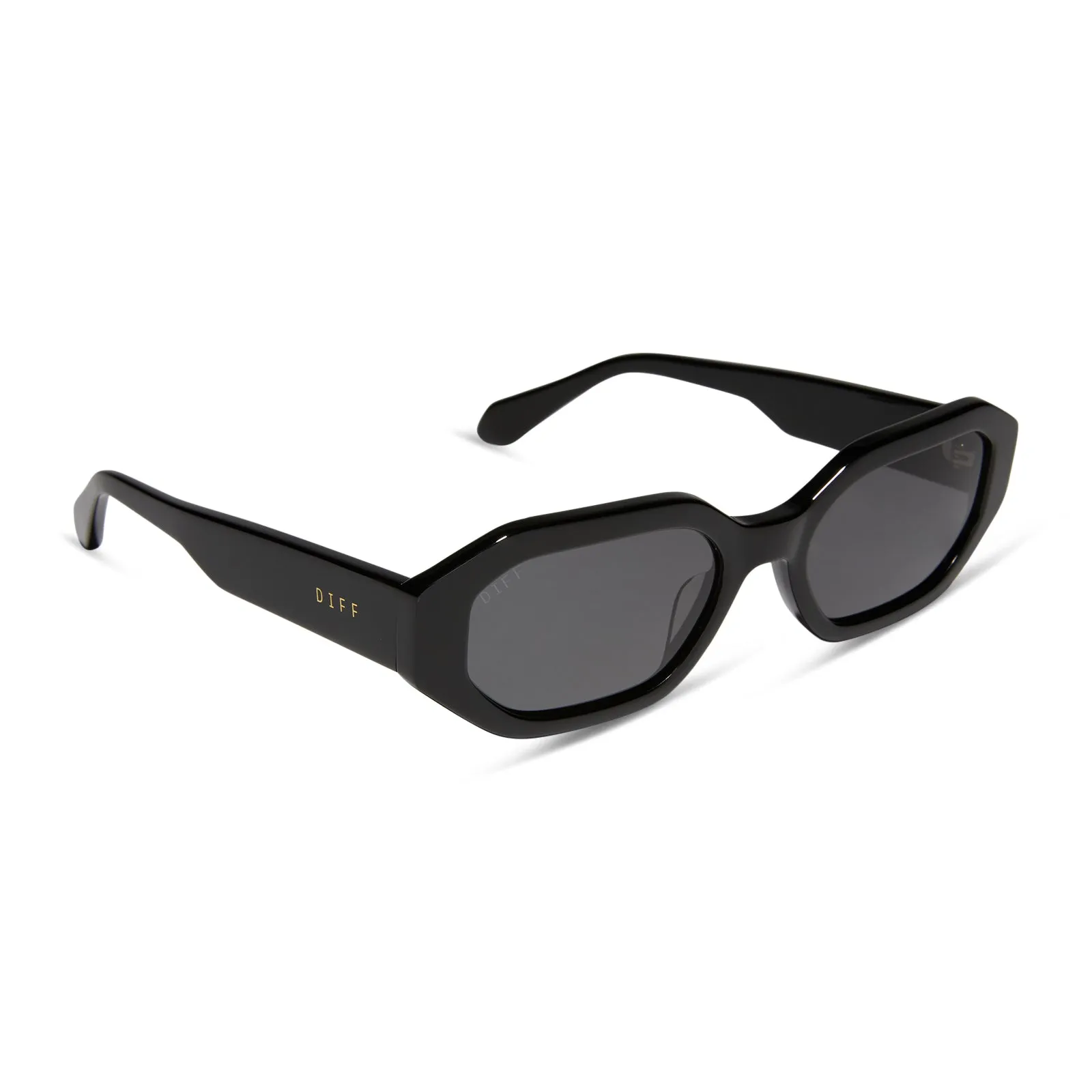 ALLEGRA - BLACK + GREY SUNGLASSES sold by Diff Eyewear product image thumbnail 2