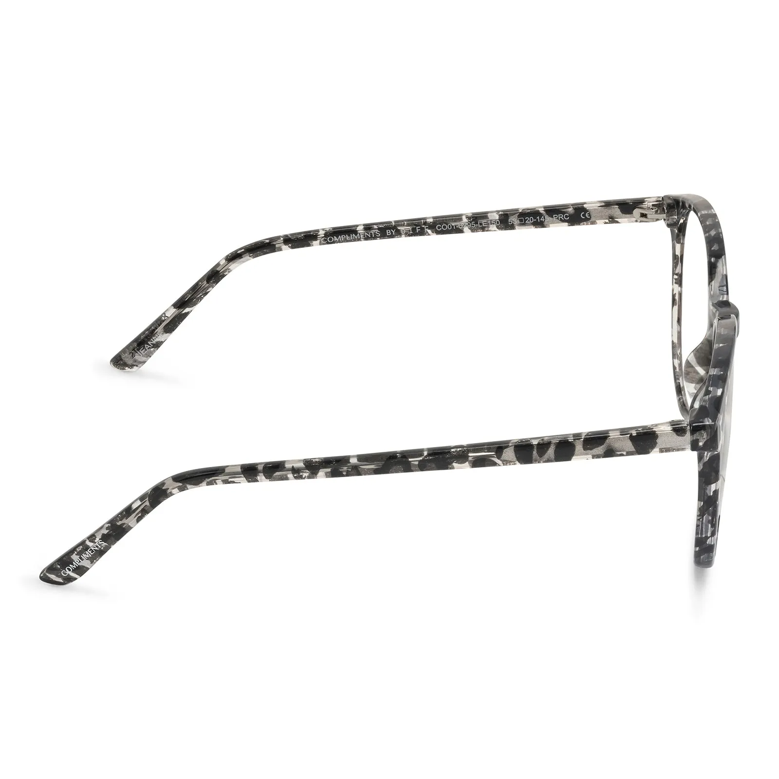 JEANNE - CLEAR LEOPARD + BLUE LIGHT TECHNOLOGY GLASSES sold by Diff Eyewear product image thumbnail 3