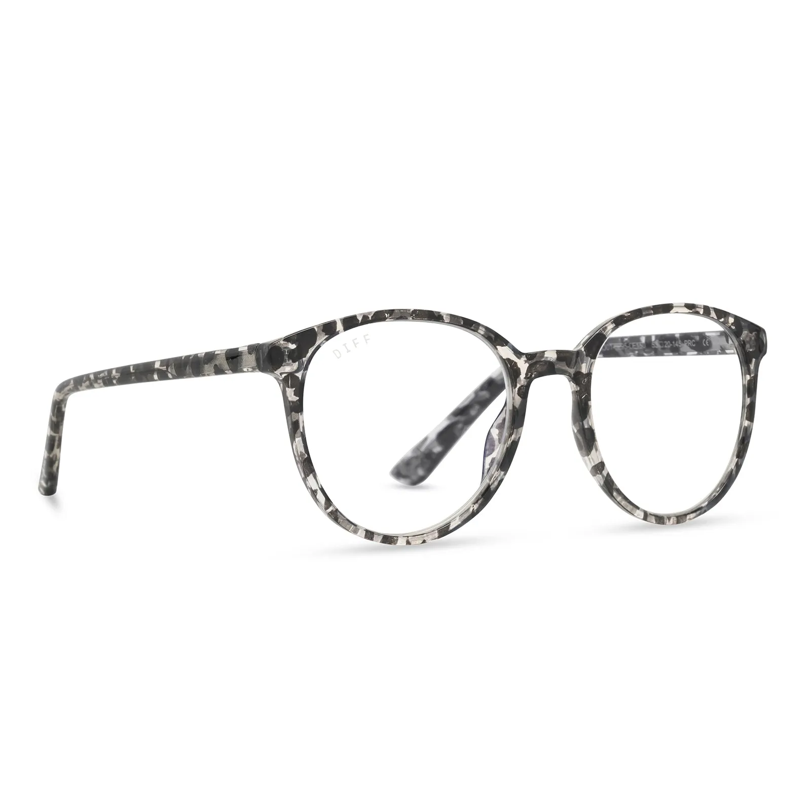 JEANNE - CLEAR LEOPARD + BLUE LIGHT TECHNOLOGY GLASSES sold by Diff Eyewear product image thumbnail 2
