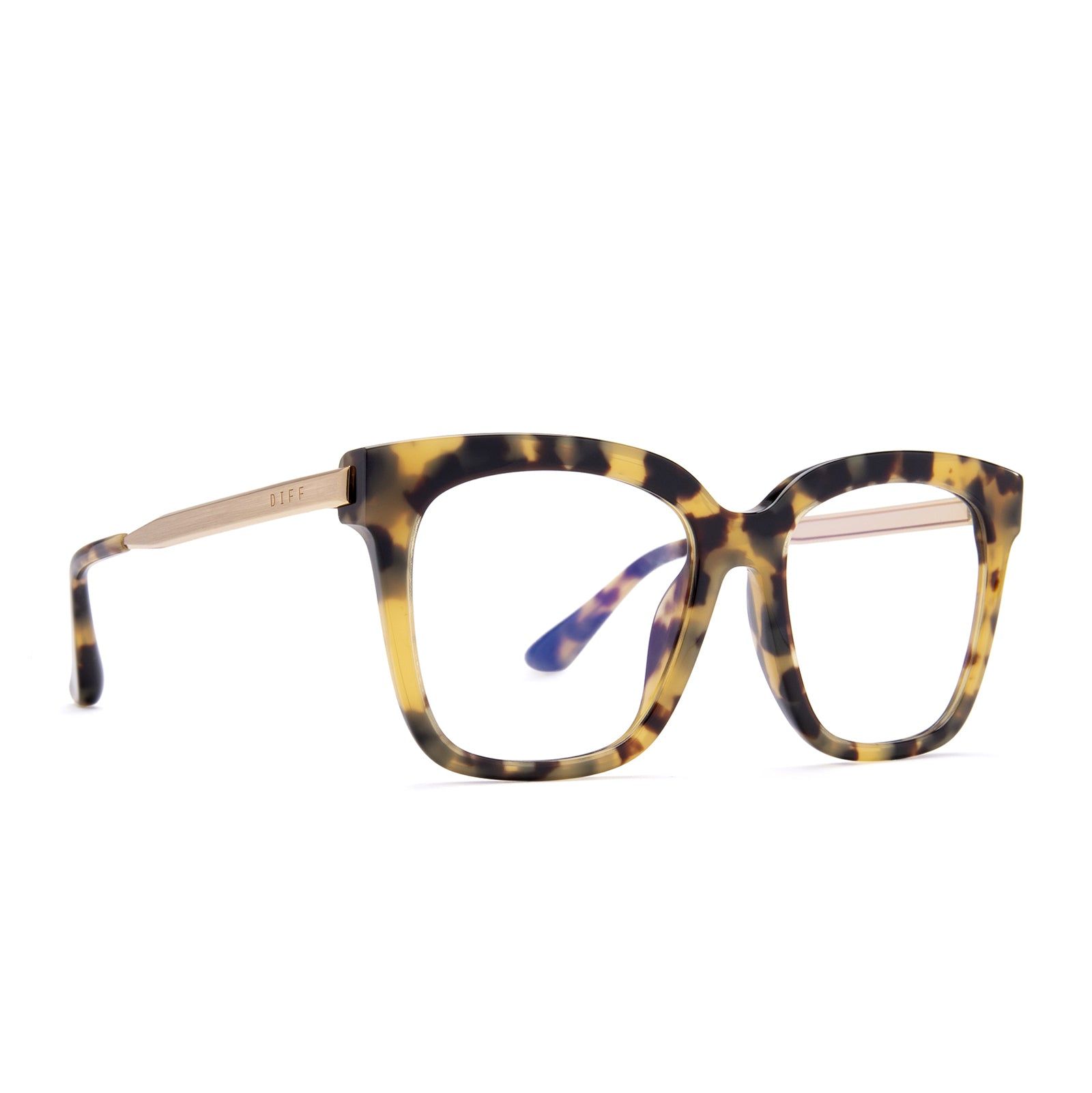 BELLA - HAZEL TORTOISE + BLUE LIGHT TECHNOLOGY GLASSES sold by Diff Eyewear product image thumbnail 2