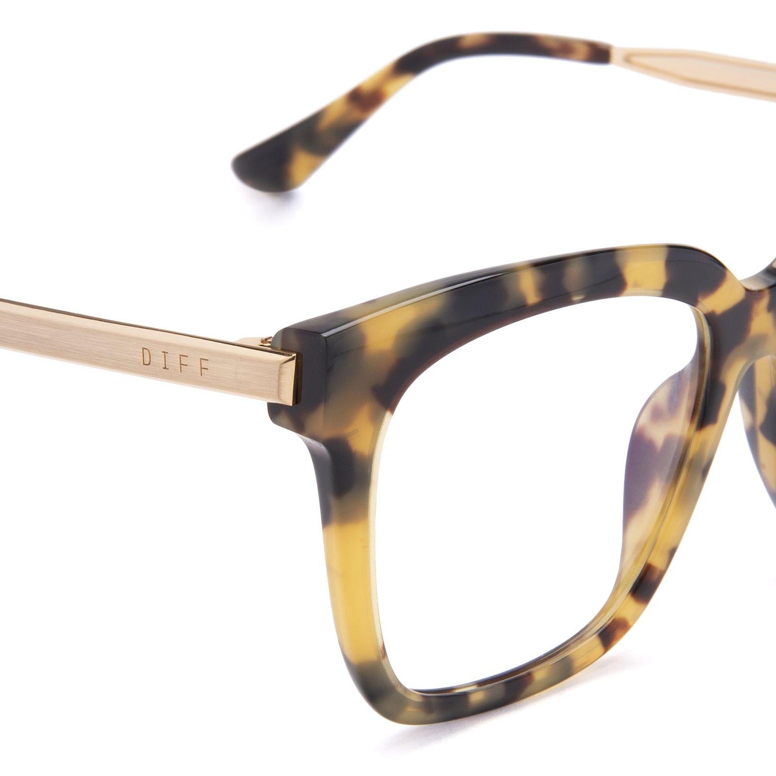 BELLA - HAZEL TORTOISE + BLUE LIGHT TECHNOLOGY GLASSES sold by Diff Eyewear product image thumbnail 3