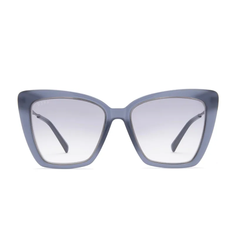 BECKY IV - HAZY SAPPHIRE + BLUE GRADIENT SUNGLASSES sold by Diff Eyewear