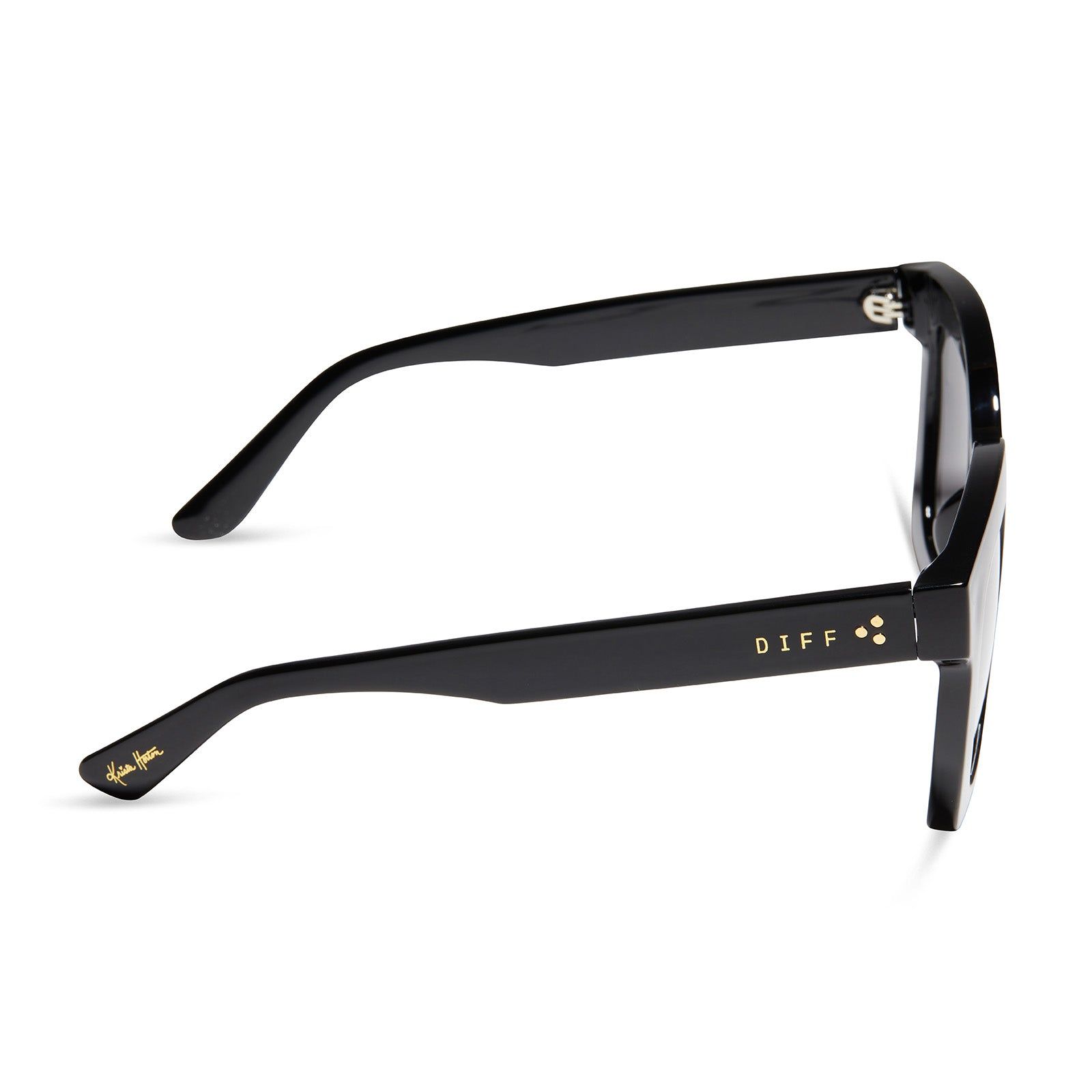 KRISTA HORTON - THE KAMP + BLACK + SOLID GREY POLARIZED SUNGLASSES sold by Diff Eyewear product image thumbnail 3