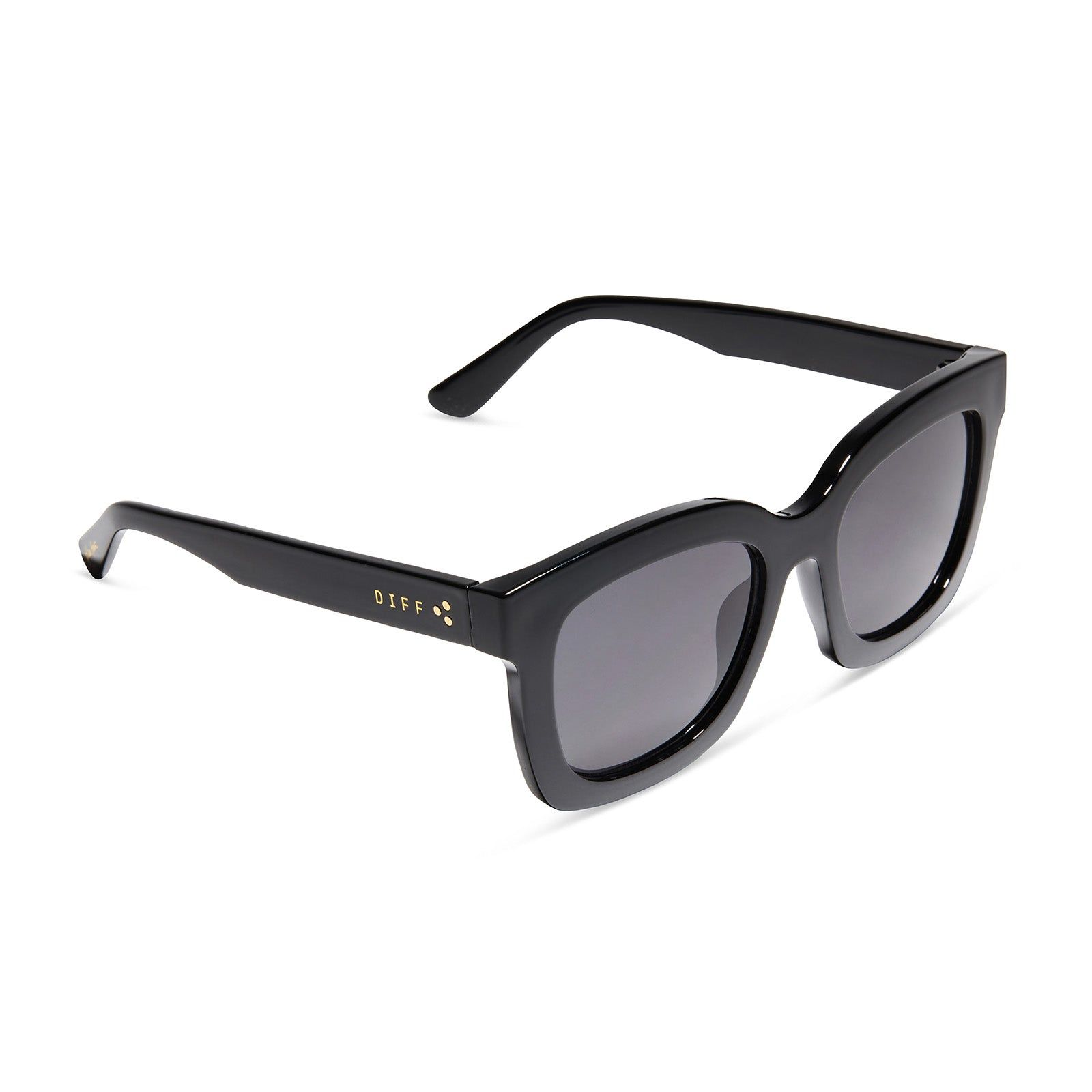 KRISTA HORTON - THE KAMP + BLACK + SOLID GREY POLARIZED SUNGLASSES sold by Diff Eyewear product image thumbnail 4
