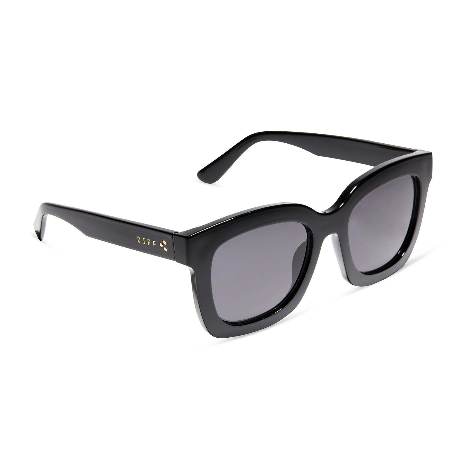 KRISTA HORTON - THE KAMP + BLACK + SOLID GREY POLARIZED SUNGLASSES sold by Diff Eyewear product image thumbnail 2