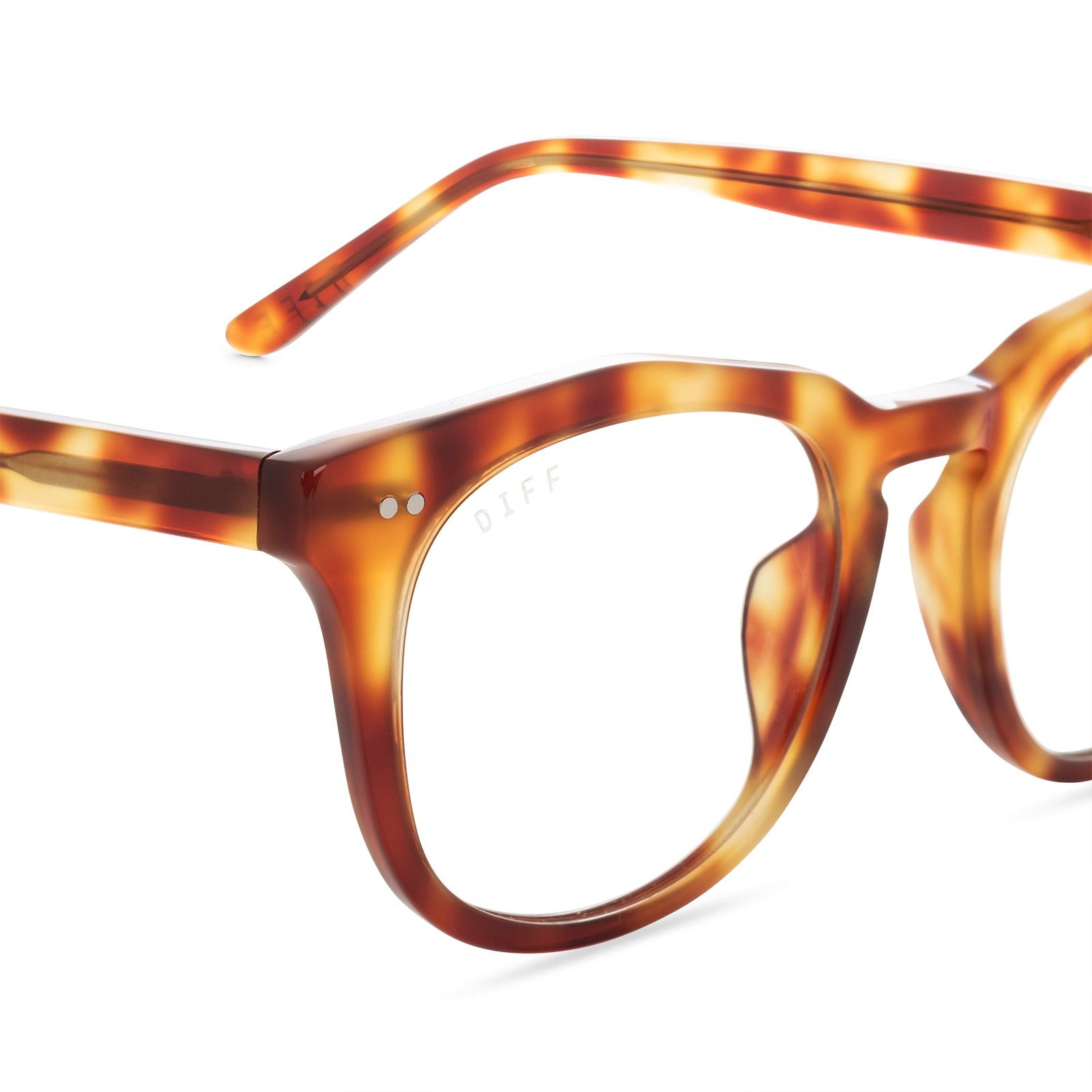 WESTON - SOLSTICE TORTOISE + CLEAR GLASSES sold by Diff Eyewear product image thumbnail 2