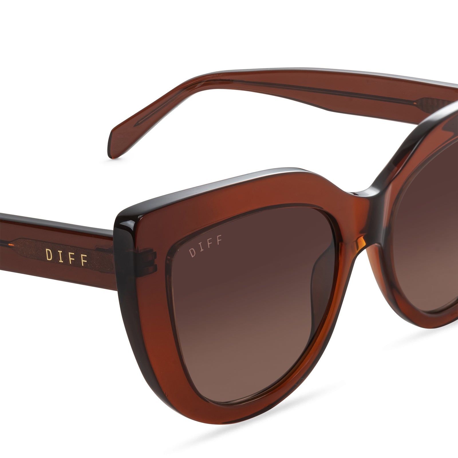 MARGOT - COGNAC + BROWN GRADIENT SUNGLASSES sold by Diff Eyewear product image thumbnail 3
