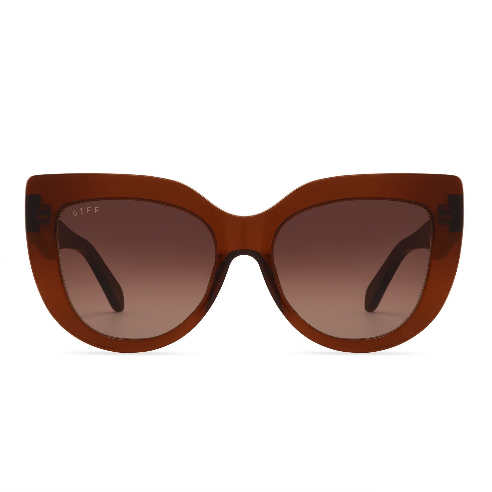 MARGOT - COGNAC + BROWN GRADIENT SUNGLASSES sold by Diff Eyewear