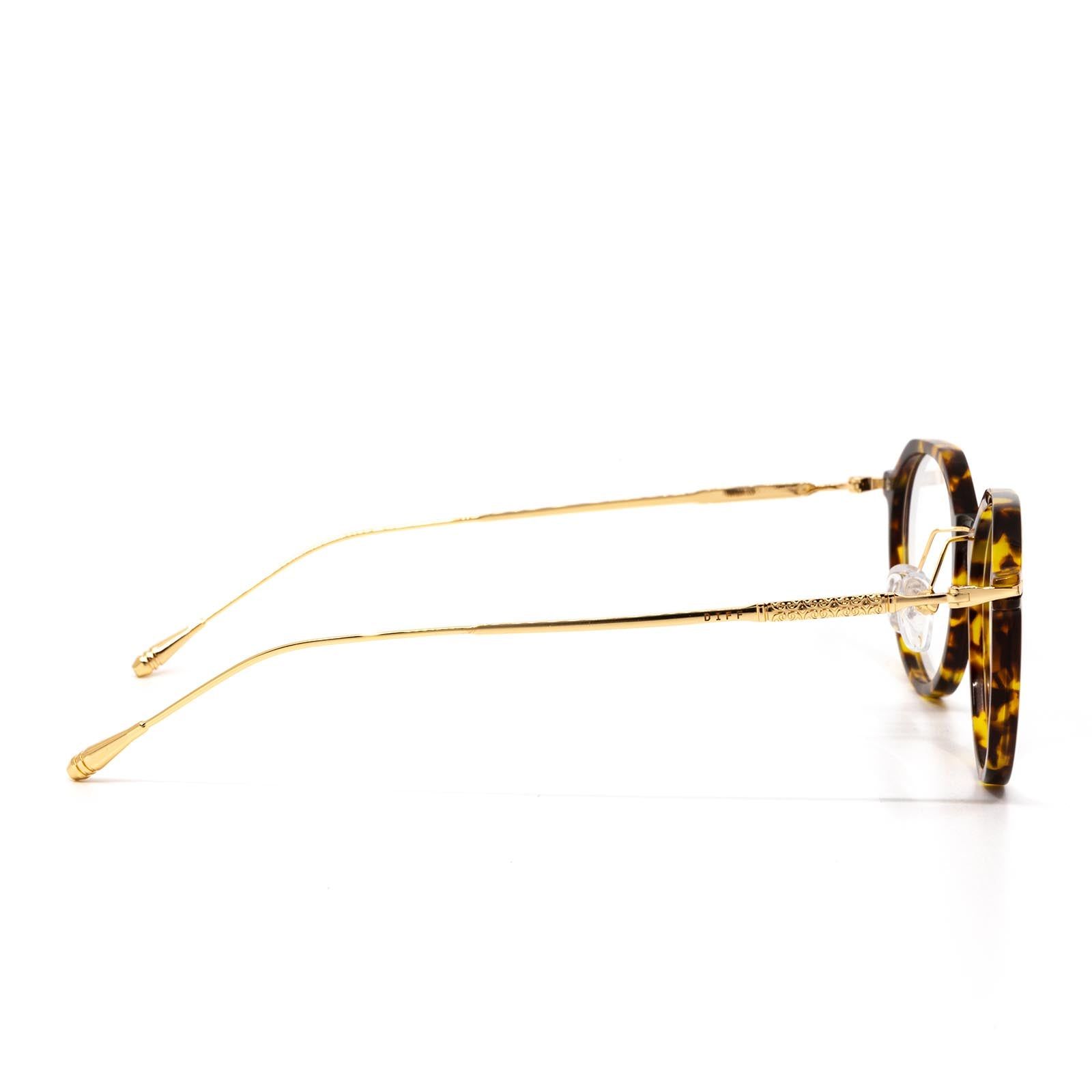 BENNETT - AMBER TORTOISE + BLUE LIGHT TECHNOLOGY GLASSES sold by Diff Eyewear product image thumbnail 3