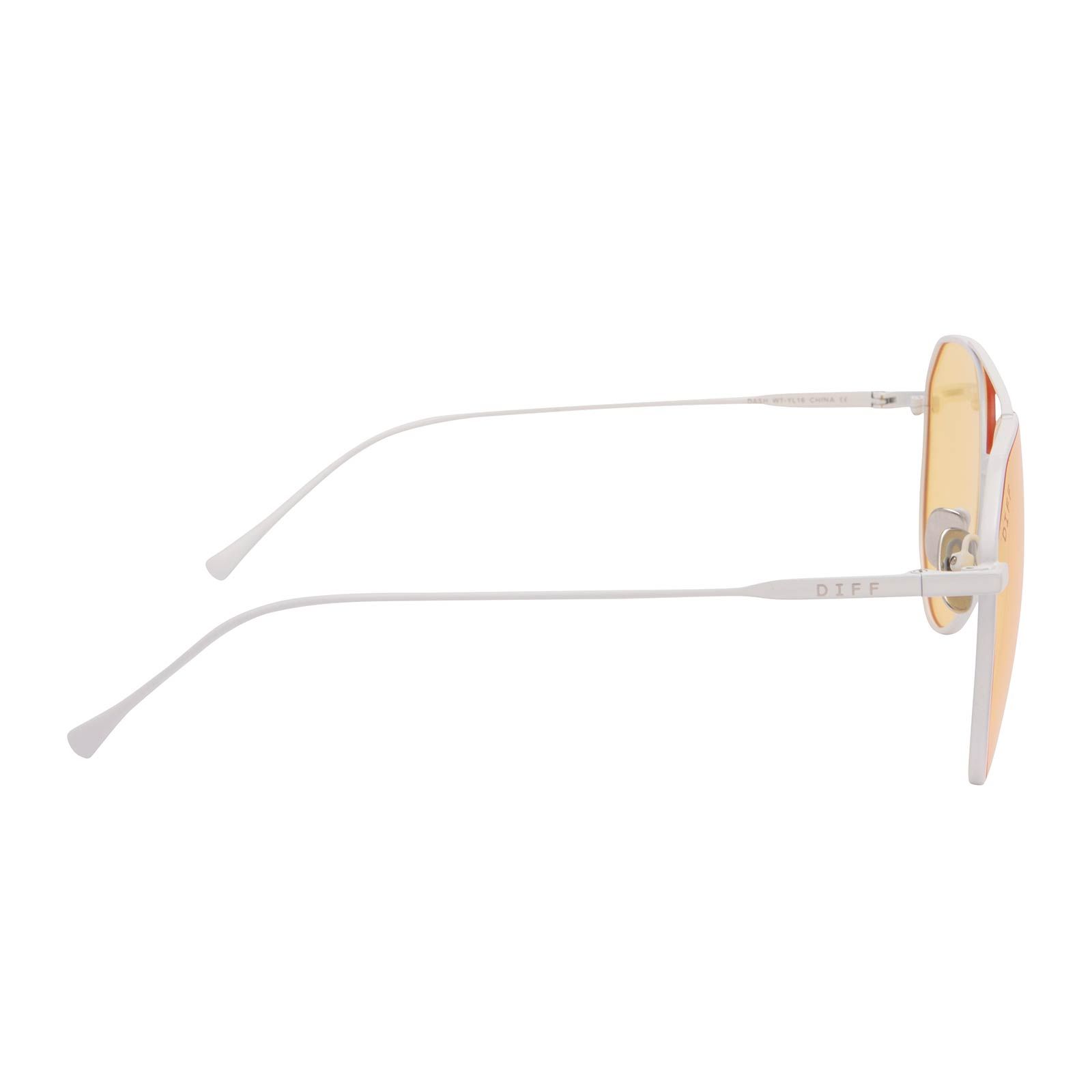 DASH - WHITE + YELLOW SUNGLASSES sold by Diff Eyewear product image thumbnail 3