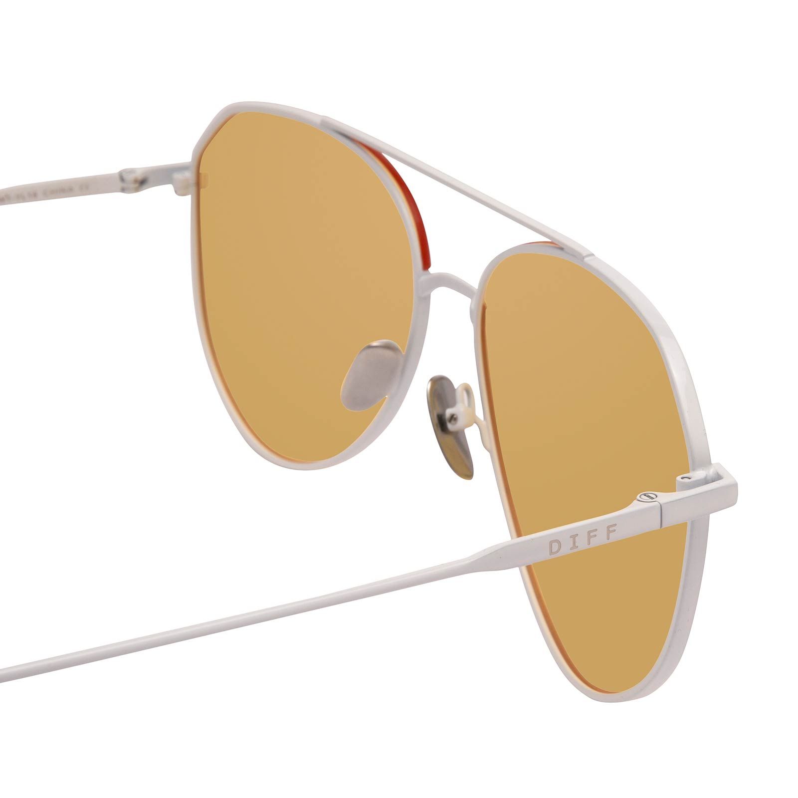 DASH - WHITE + YELLOW SUNGLASSES sold by Diff Eyewear product image thumbnail 4