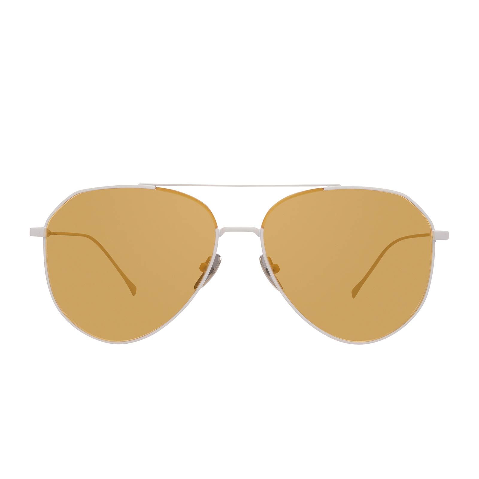 DASH - WHITE + YELLOW SUNGLASSES sold by Diff Eyewear