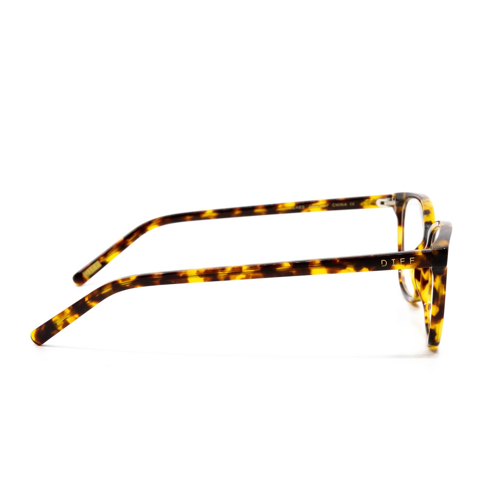 RENEE - AMBER TORTOISE + BLUE LIGHT TECHNOLOGY GLASSES sold by Diff Eyewear product image thumbnail 3