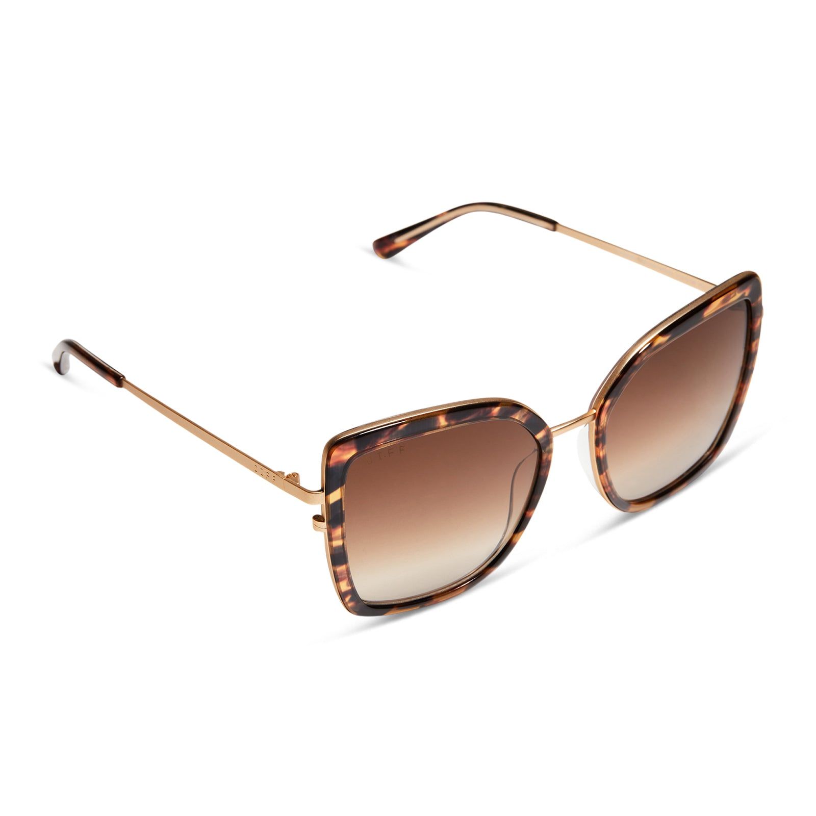 CLARISSE - WILD TORTOISE + BROWN GRADIENT SUNGLASSES sold by Diff Eyewear product image thumbnail 2