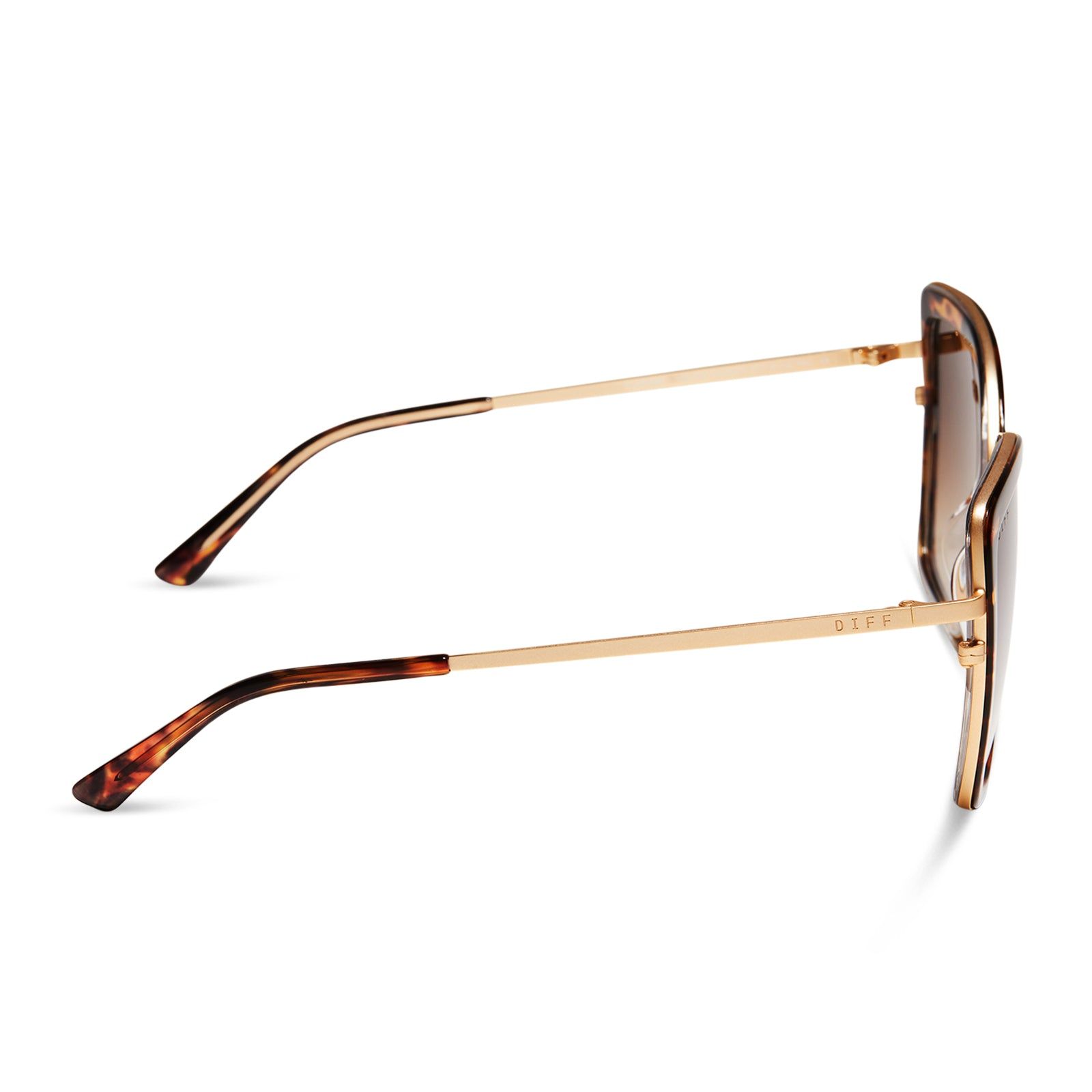 CLARISSE - WILD TORTOISE + BROWN GRADIENT SUNGLASSES sold by Diff Eyewear product image thumbnail 3