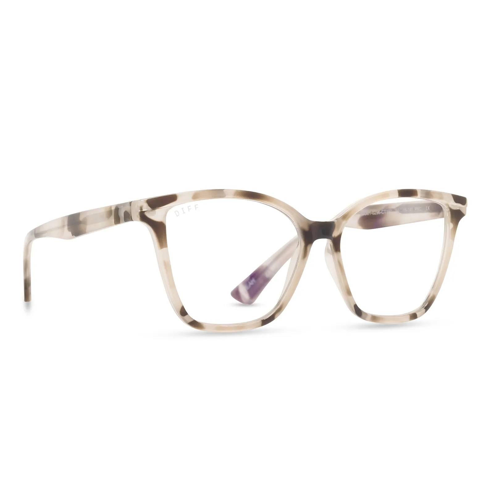 LEAH - CREAM TORTOISE + BLUE LIGHT READERS sold by Diff Eyewear product image thumbnail 2