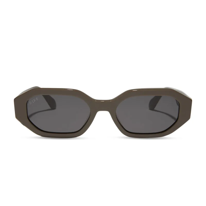 ALLEGRA - LONDON STONE + GREY + POLARIZED SUNGLASSES sold by Diff Eyewear